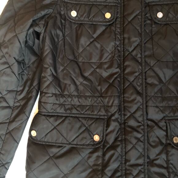 Ralph Lauren Quilted Moto Jacket Black Size Medium - Picture 3 of 12